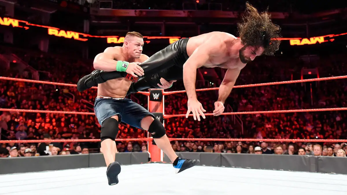 John cena seth rollins february 2018